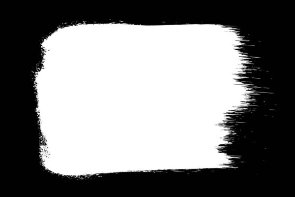 Удар белой кистью изолирован на черном. Брызги чернил. Капли краски. Цифровое изображение. Элементы векторного дизайна, иллюстрация, EPS 10.