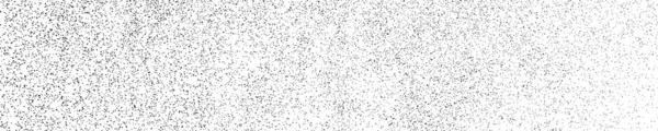 Texture Granuleuse Noire Isolée Sur Blanc Contexte Panoramique Recouvrement Poussière — Image vectorielle