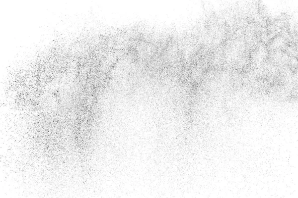 Textura Negra Angustiada Textura Granulada Oscura Sobre Fondo Blanco Superposición — Archivo Imágenes Vectoriales