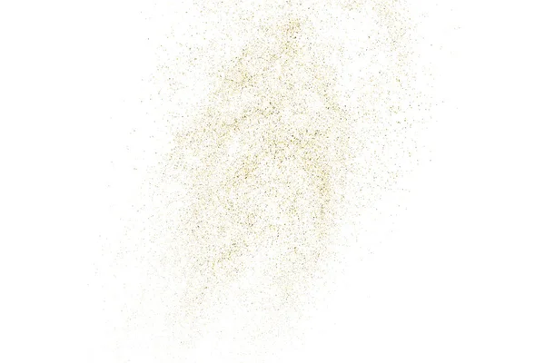 Gold Glitter Textura Isolada Branco Amber Particles Color Contexto Comemorativo —  Vetores de Stock