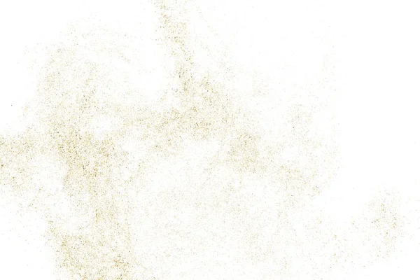 Gold Glitter Textura Isolada Branco Amber Particles Color Contexto Comemorativo —  Vetores de Stock