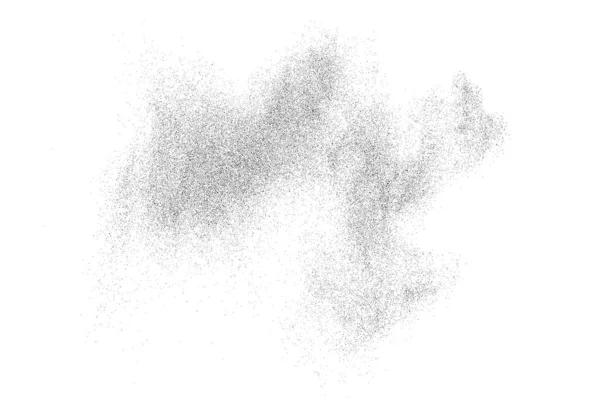 Texture Noire Perturbée Texture Graineuse Foncée Sur Fond Blanc Revêtement — Image vectorielle