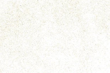 Beyaz üzerinde altın rengi parıltı dokusu izole edildi. Amber Parçacık Rengi. Kutlama arkaplanı. Altın Konfeti Patlaması. Tasarım elementi. Dijital olarak oluşturulmuş resim. Vektör İllüstrasyonu, EPS 10.