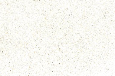 Beyaz üzerinde altın rengi parıltı dokusu izole edildi. Amber Parçacık Rengi. Kutlama arkaplanı. Altın Konfeti Patlaması. Tasarım elementi. Dijital olarak oluşturulmuş resim. Vektör İllüstrasyonu, EPS 10.