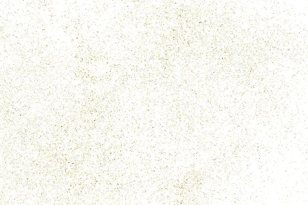 Gold Glitter Textura Isolada Branco Amber Particles Color Contexto Comemorativo — Vetor de Stock