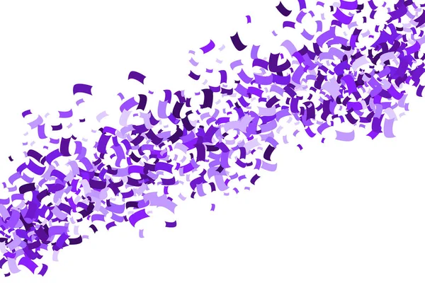 Purple Explosion Von Konfetti Magenta Abstrakte Textur Isoliert Auf Weißem — Stockvektor