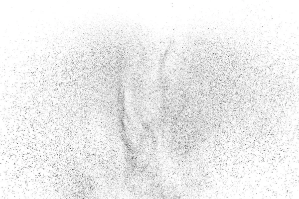 Texture Noire Perturbée Texture Graineuse Foncée Sur Fond Blanc Revêtement — Image vectorielle