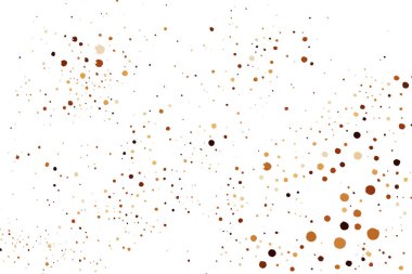 Kahve Rengi Tanesi dokusu Beyaz Arkaplanda izole edilmiş. Çikolata Renkli Konfeti. Kahverengi Parçacıklar. Dijital olarak oluşturulmuş resim. Vektör İllüstrasyonu, Eps 10.