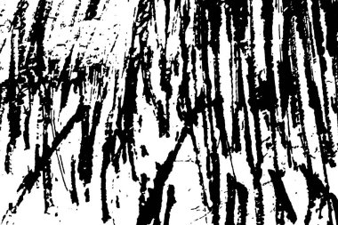 Sıkıntılı siyah doku. Beyaz arka planda koyu kumlu bir doku. Toz tabakası desenli. Tahıl gürültüsü partikülleri. Paslanmış beyaz efekt. Grunge tasarım elementleri. Vektör illüstrasyonu, EPS 10.