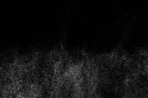Salpicaduras Abstractas Agua Sobre Fondo Negro Spray Abstracto Agua Lluvia — Foto de Stock