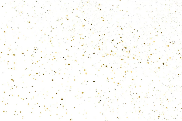 Guld Glitter Textur Isolerad Vitt Bärnstensfärg Festlig Bakgrund Gyllene Explosionen — Stock vektor