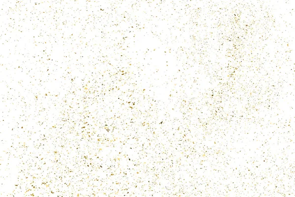 Guld Glitter Textur Isolerad Vitt Bärnstensfärg Festlig Bakgrund Gyllene Explosionen — Stock vektor