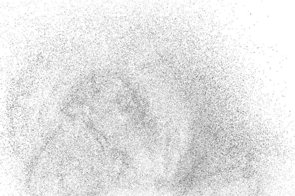 Texture Noire Perturbée Texture Graineuse Foncée Sur Fond Blanc Revêtement — Image vectorielle