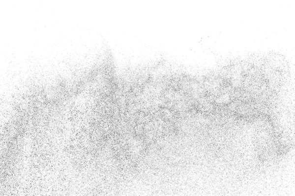 Texture Noire Perturbée Texture Graineuse Foncée Sur Fond Blanc Revêtement — Image vectorielle