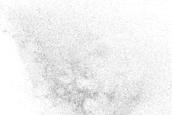 Texture Nera Angosciata Texture Granulosa Scura Sfondo Bianco Sovrapposizione Polvere — Vettoriale Stock