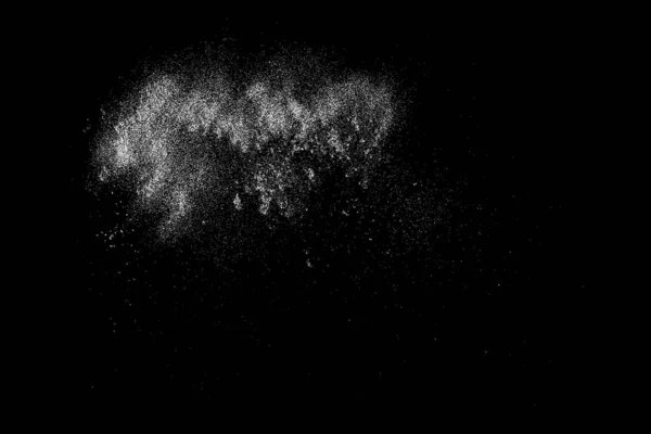Λευκές Πιτσιλιές Που Απομονώνονται Μαύρο Φόντο Αφηρημένη Διανυσματική Έκρηξη Ψηφιακά — Διανυσματικό Αρχείο