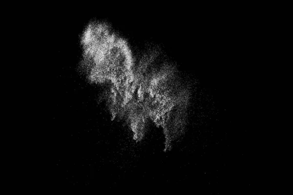 白色的水花被隔离在黑色的背景上 摘要矢量爆炸 数字生成的图像 Eps — 图库矢量图片