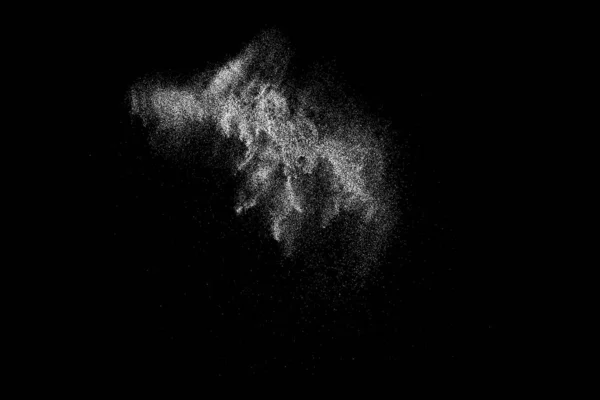 白色的水花被隔离在黑色的背景上 摘要矢量爆炸 数字生成的图像 Eps — 图库矢量图片