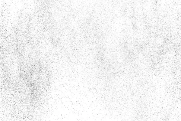 Bedrängte Schwarze Textur Dunkel Körnige Textur Auf Weißem Hintergrund Staub — Stockvektor