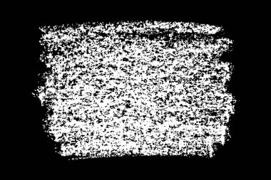 Siyah arkaplana tebeşirle çizilmiş el yazısı. Tek renkli leke elementi. Dijital olarak oluşturulmuş görüntü. Vektör illüstrasyonu, Eps 10.