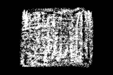 Siyah arkaplana tebeşirle çizilmiş el yazısı. Tek renkli leke elementi. Dijital olarak oluşturulmuş görüntü. Vektör illüstrasyonu, Eps 10.