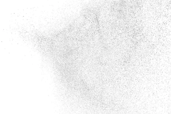 Textura Negra Angustiada Textura Granulada Oscura Sobre Fondo Blanco Superposición — Vector de stock