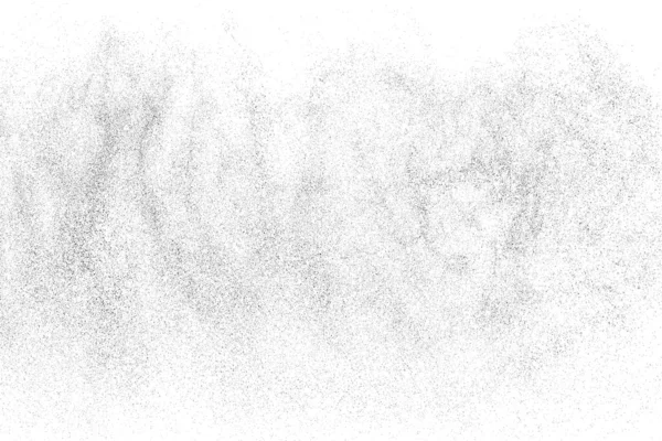 Texture Nera Angosciata Texture Granulosa Scura Sfondo Bianco Sovrapposizione Polvere — Vettoriale Stock