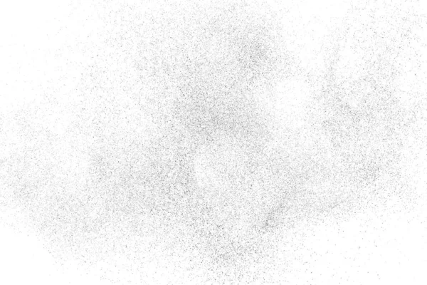 Textura Negra Angustiada Textura Granulada Oscura Sobre Fondo Blanco Superposición — Vector de stock