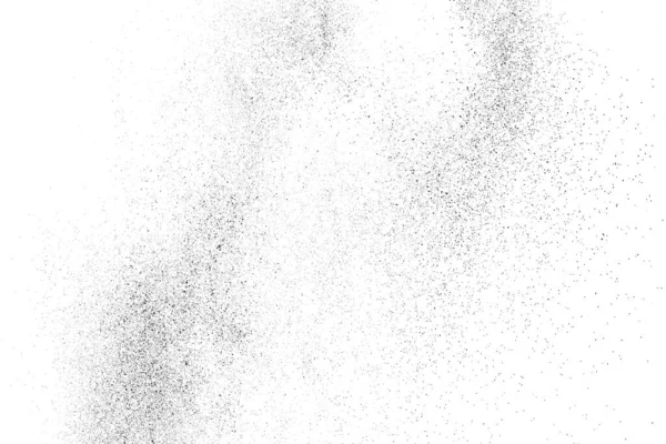 Texture Nera Angosciata Texture Granulosa Scura Sfondo Bianco Sovrapposizione Polvere — Vettoriale Stock