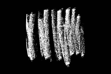 Siyah arkaplana tebeşirle çizilmiş el yazısı. Tek renkli leke elementi. Dijital olarak oluşturulmuş görüntü. Vektör illüstrasyonu, Eps 10.