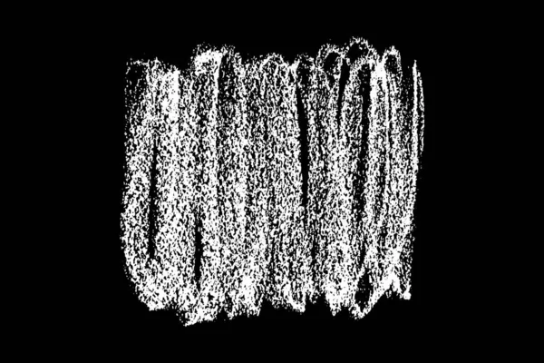 Scribble Main Dessinée Craie Sur Fond Noir Élément Teinture Monochrome — Image vectorielle