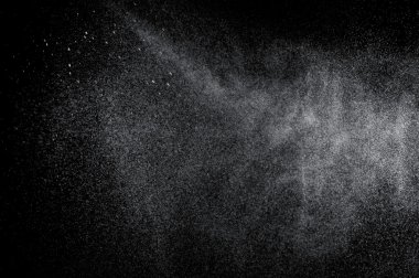 Siyah arkaplanda soyut su sıçramaları