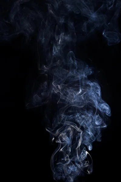 Abstract Smoke Moves Black Background — Stock Photo, Image