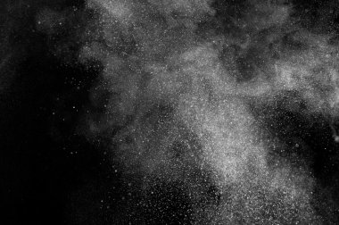 Soyut beyaz toz patlama 