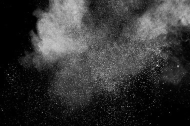 Soyut beyaz toz patlama 