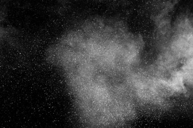 Soyut beyaz toz patlama 