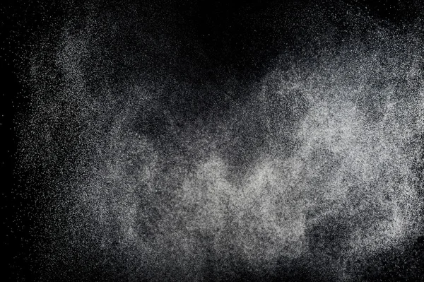 Abstract Spatten Water Een Zwarte Achtergrond — Stockfoto