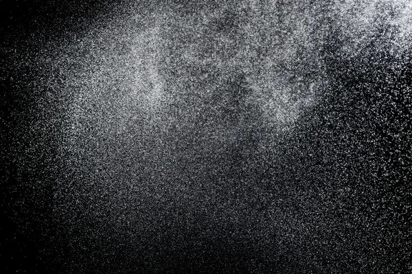 黒い背景に水の抽象的なスプラッシュ — ストック写真
