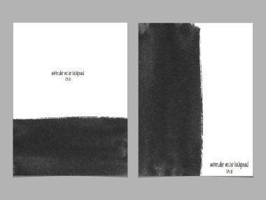 Suluboya siyah vektör arka plan.