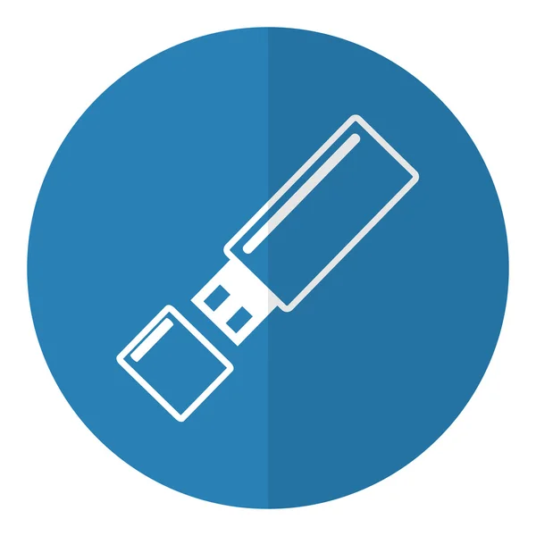 Flash icono USB . — Vector de stock