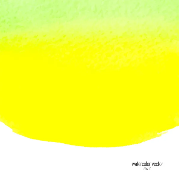 Green and yellow watercolor squarer background — Stockvector