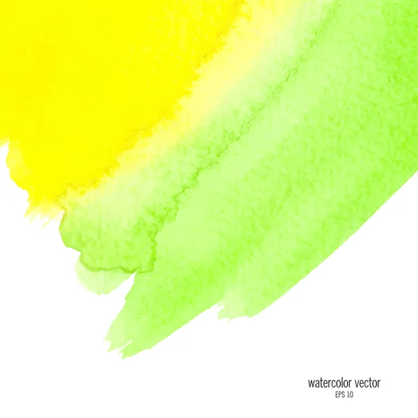 Green and yellow watercolor squarer background — Wektor stockowy