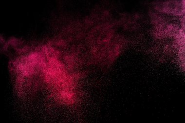 Holi soyut kırmızı ve pembe boya.