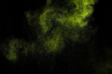 Soyut yeşil boya Holi.