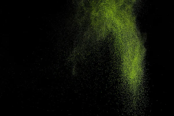 Pintura verde abstracta Holi . — Foto de Stock