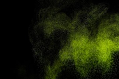 Soyut yeşil boya Holi.