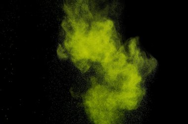 Soyut yeşil boya Holi.