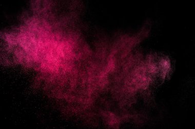 Holi soyut kırmızı ve pembe boya.