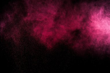 Holi soyut kırmızı ve pembe boya.