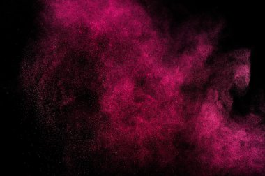 Holi soyut kırmızı ve pembe boya.